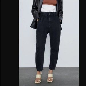 Zara High Rise Black Jeans